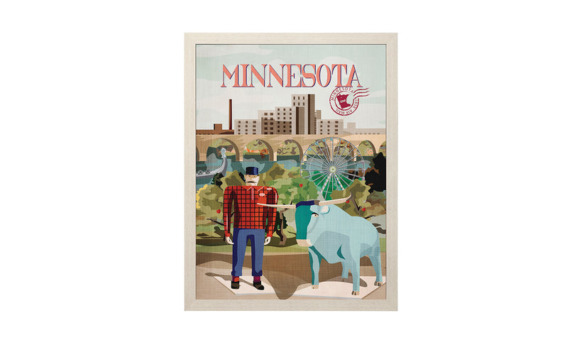 Minnesota Paul and Babe (Blonde Frame)